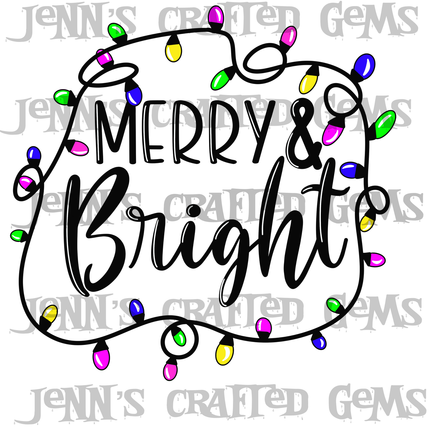 Merry & Bright PNG